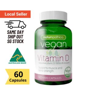 Naturopathica Vegan Vitamin D3 1000IU 60 Hard Capsules