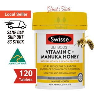 Swisse Ultiboost Vitamin C + Manuka Honey 120 Chewable Tablets 500mg